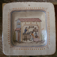 Antico piatto ceramica umbra