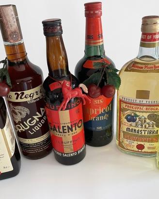 Lotto 6 Bottiglie Vintage d'Epoca