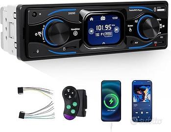 AUTORADIO BLUETOOTH 1 DIN UNIVERSALE CON SCHERMO