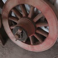 Antica ruota da carro