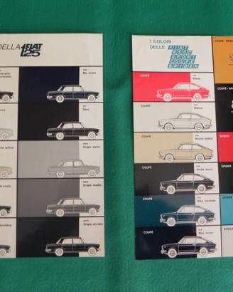 TABELLE COLORI FIAT 125 - FIAT 850 SPORT COUPE' SP