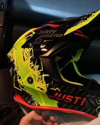 Casco moto cross enduro just 1 dirty addicted
