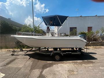 Usato Lazzari 5,5 mt + yamaha 40 + rimorchio