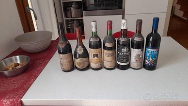 Bottiglie da collezione di vino d'epoca da 750 cc