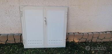 Telaio con sportelli alluminio  110x100