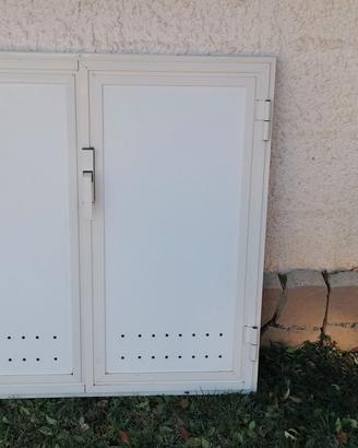 Telaio con sportelli alluminio  110x100