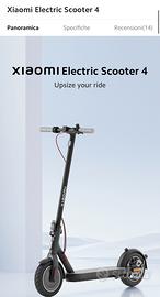 Monopattino Xiaomi elettricscooter 4 pari al nuovo