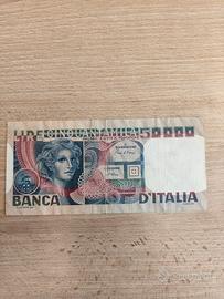banconota 50000 Lire italiane 