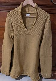 Maglione uomo senape