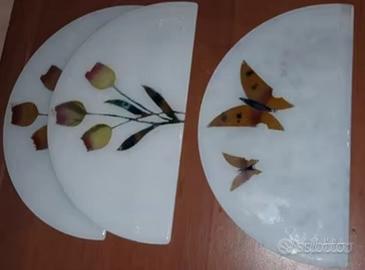 Applique decorata in vetro artigianale L30xP19