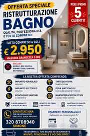 ristrutturazione bagno 2950 euro