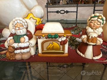 Thun set  babbo  natale e mamma