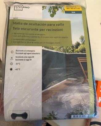 Telo oscurante per recinzioni 500x100 verde