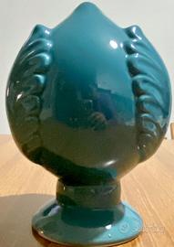 Pumo decorativo in ceramica verde petrolio