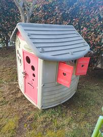 Casetta Smoby + Scivolo Feber  da giardino bamb