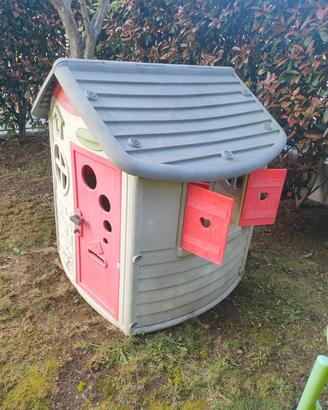 Casetta Smoby + Scivolo Feber  da giardino bamb