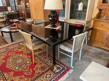 Tavolo vintage nero 150x150 H 75 390€