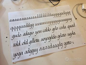 Calligrafia - servizi calligrafici