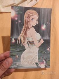 Cartolina mini poster the Legend of Zelda princess