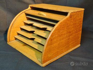 PORTALETTERE DA UFFICIO A RULLO VINTAGE