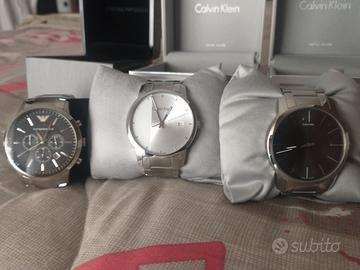 Orologi Armani e Calvin Klein