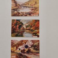 Cartoline paesaggistiche antiche non viaggiate.