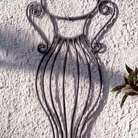 Elemento decorativo in ferro pieno forgiato a mano