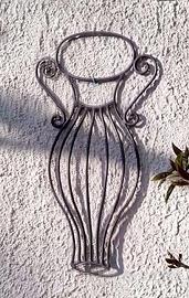 Elemento decorativo in ferro pieno forgiato a mano