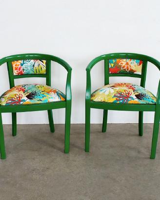 Coppia poltroncine Vintage Restyling Artigianale
