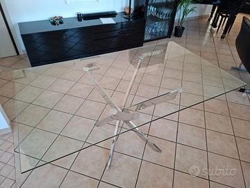 Tavolo cristallo rettangolare