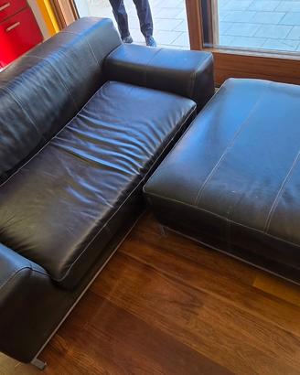 Divano IKEA KRAMFORS + poggiapiedi in pelle