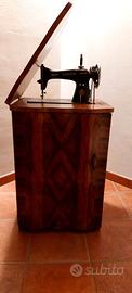 Macchina da cucire anni 60, congegno a pedale .