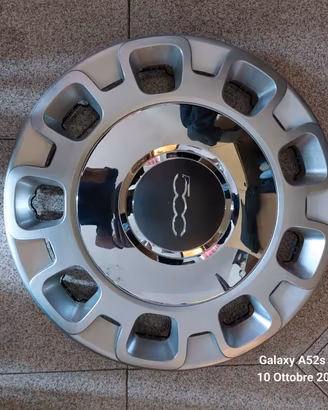 Borchie originali Fiat 500 da 15 pollici