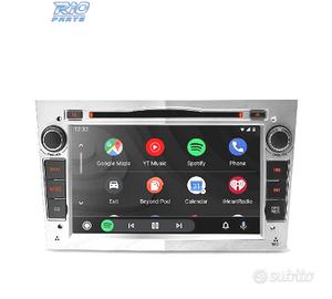 RADIO GPS ANDROID 11 GRIGIO CHIARO PER OPEL ASTRA 