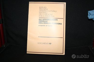 Libro gli affioramenti gessosi dell'Emilia-Romagna