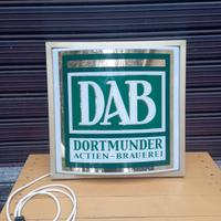 Rarissima insegna luminosa birra Dab