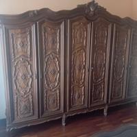 Camera da letto completa legno massello