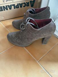 Scarponcino in camoscio tortora come nuovo