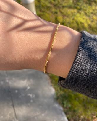 Bracciale argento dorato italiano