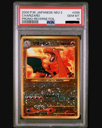 Pokemon Charizard neo 2 jap PSA10