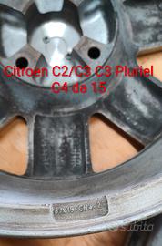 cerchio lega 15 Citroen C2 C3 C3 Pluriel C4 