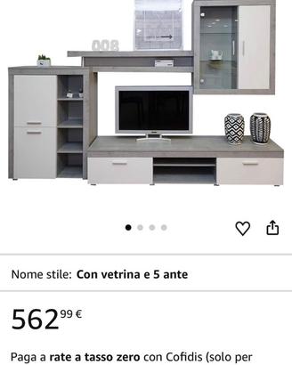 Parete attrezzata porta Tv