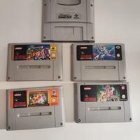 Giochi snes Super Nintendo, mega man x,bomberman 2