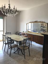 sala in stile fine settecento, anni sessanta.