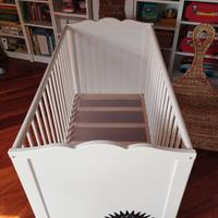 lettino con sbarre ikea più materasso