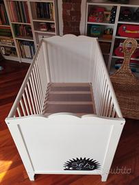 lettino con sbarre ikea più materasso