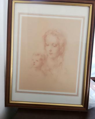 Quadro "Madonna con Bambino" - Anna Prati (34 x 44
