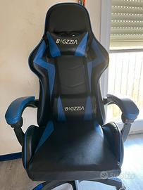 Sedia da gaming bigzzia blu