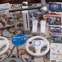 Wii+ 2 controller Mario kart e 5 giochi 
