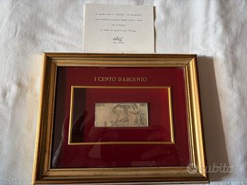 quadro riproduzione 100 franchi francesi arg999